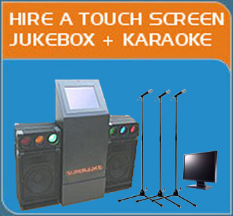Hire a Touch Screen Jukebox with Karaoke